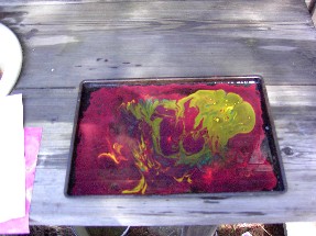 paint in pan